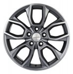 Диск   Khomen  KHW1713 ( 17 ZV Sportage) (7,0х17  5x114,3    ET 48,5    DIA   67,1   GRAY-FP)