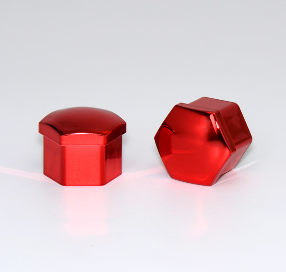 Комплект пластиковых колпачков hex19, blister 20+1, RED, JN-9766