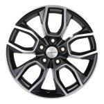 Диск   Khomen  KHW1713 ( 17 ZV Sportage) (7,0х17  5x114,3    ET 48,5    DIA   67,1   BLACK-FP)