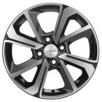 Диск   Khomen  KHW1501 (15_Rio II) (6,0х15  4x100    ET 46    DIA   54,1   BLACK-FP)