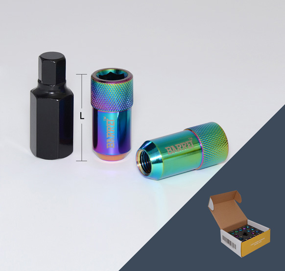 Гайка M12x1,5 43, спец, алюминиевая, 20+1 ключ, NEOCHROME, AL115-7075