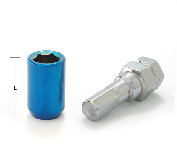 Гайка M12x1,5 32, спец, blister 20+1, BLUE, JN-302