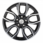 Диск   Khomen  KHW1713 ( 17 ZV Qashqai) (7,0х17  5x114,3    ET 40    DIA   66,1   BLACK-FP)