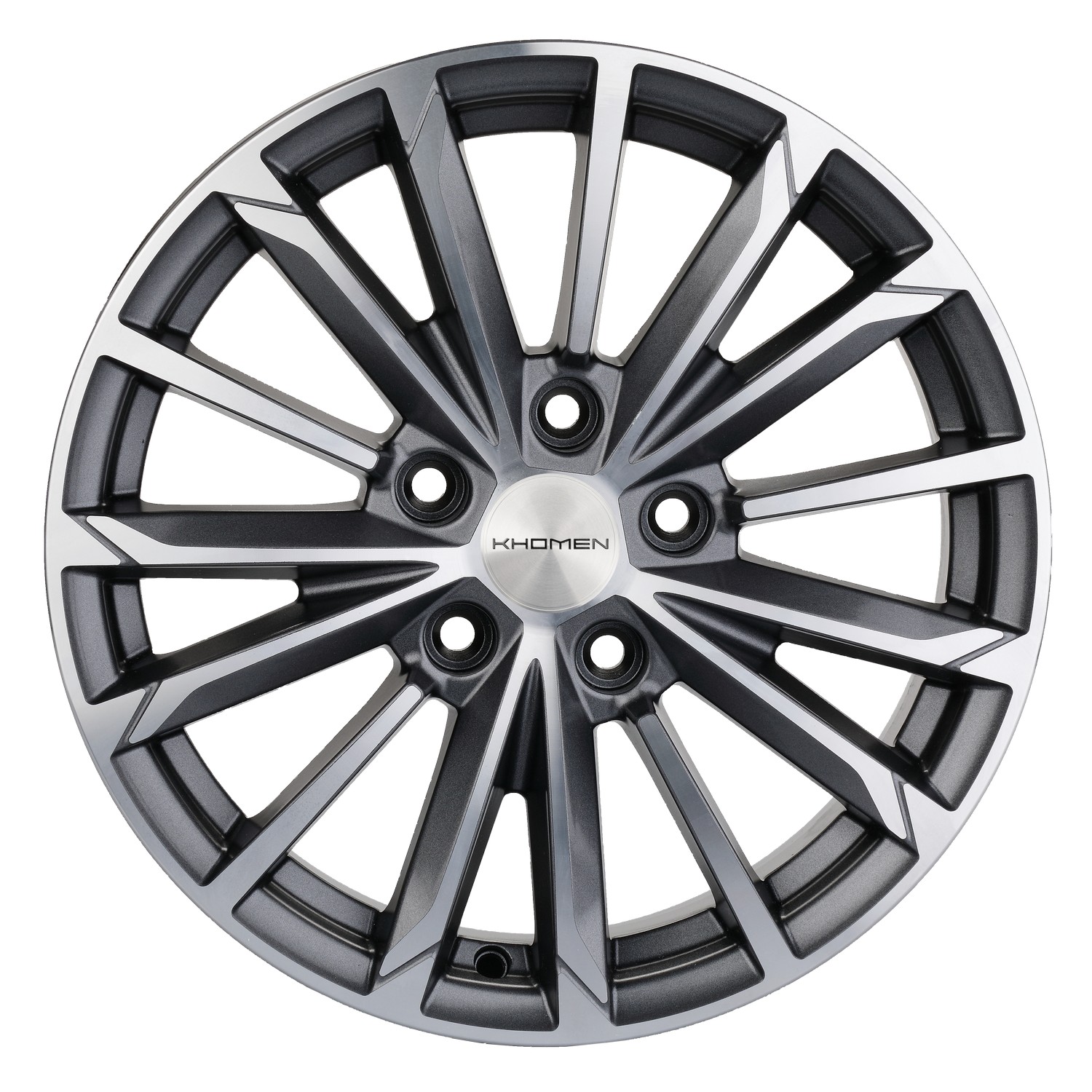Диск   Khomen  KHW1611 ( 16_ZV Focus) (6,5х16  5x108    ET 50    DIA   63,35   GRAY-FP)