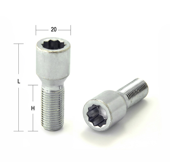 Болт M14x1,5 55/30, спец, Цинк, VST20D30 BC